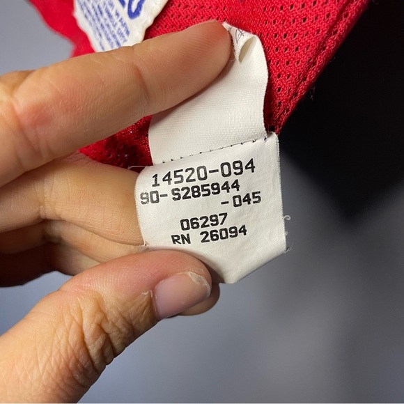 Champion Reversible Michael Jordan Jersey Vintage 90s Red and Black - Picture 9 of 12